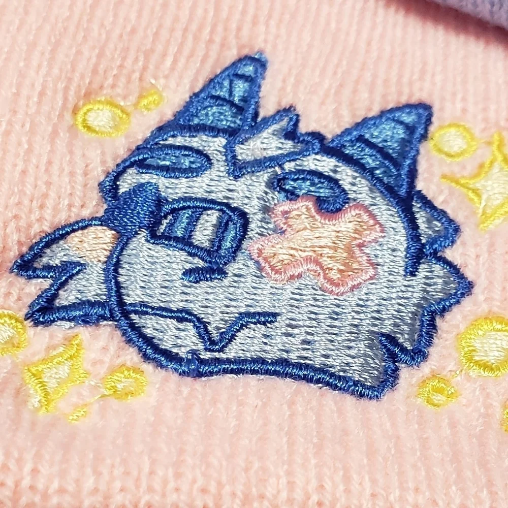 Xpinkwolfy Kawaii Beanie, OS, Pink Beanie With Dragon Design